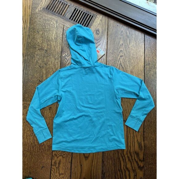 Patagonia Kids' Capilene Cool Silkweight Hoodie Subtidal Blue NWT Size L (12) - Picture 2 of 6